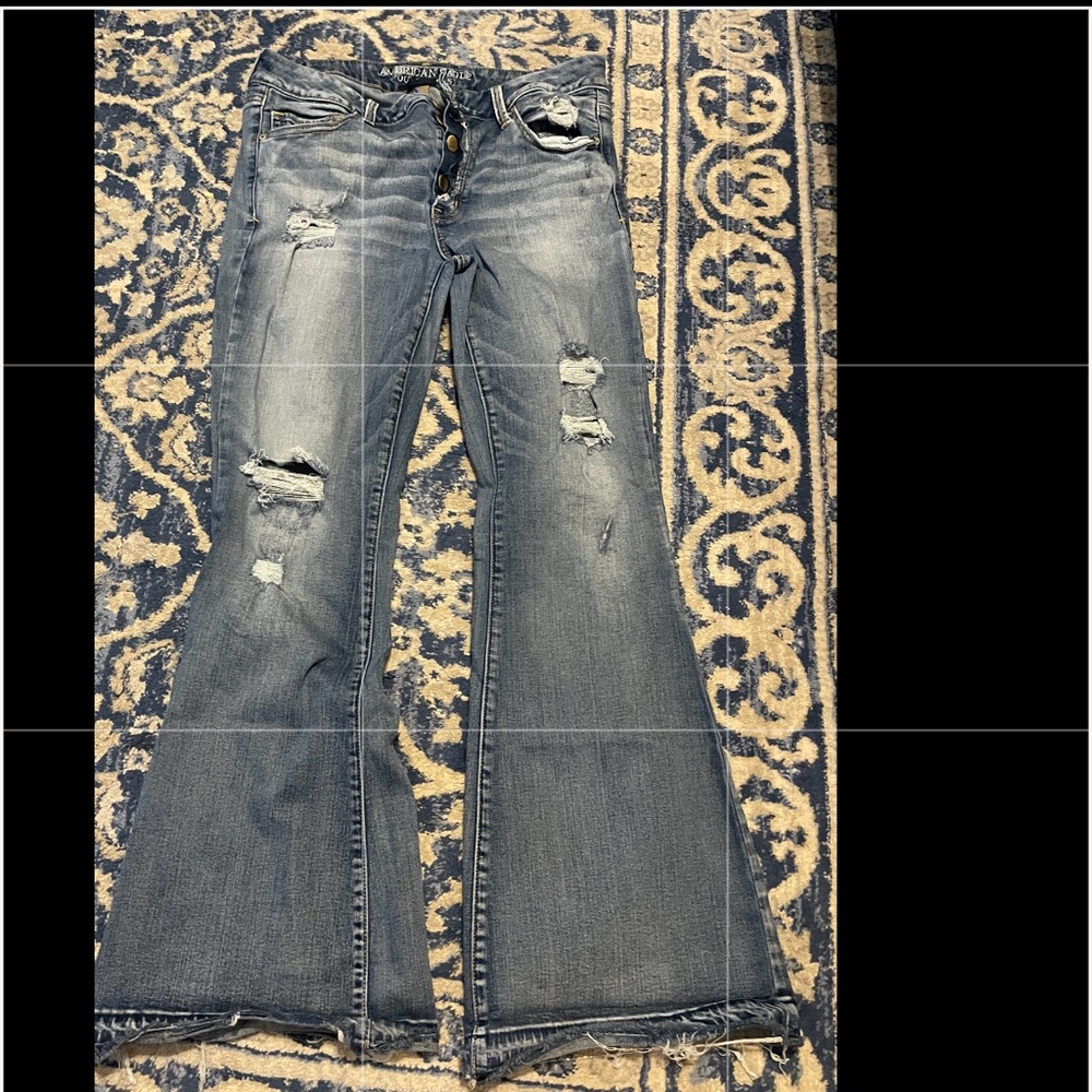 American Eagle Boho Artist Distressed Jeans